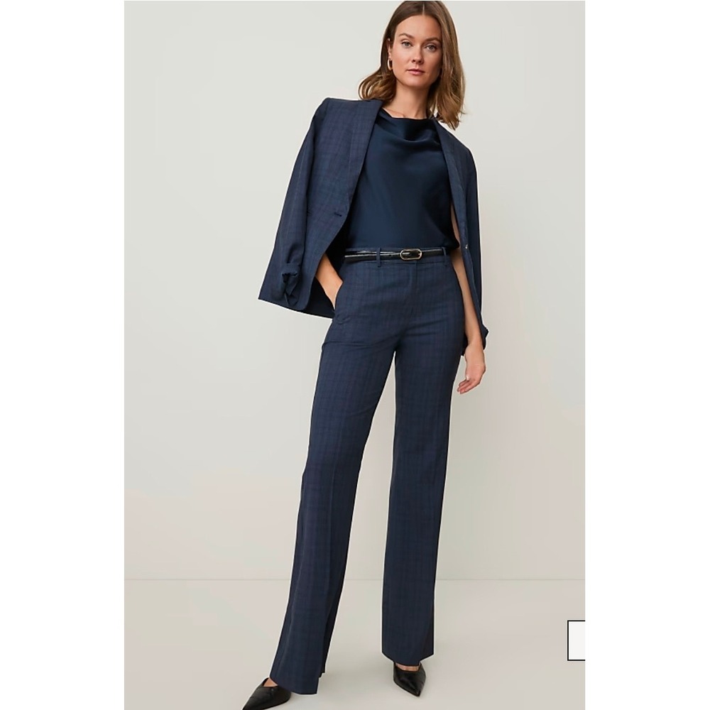 Ann Taylor  The Plaid High Rise Trouser size 8 new with tags